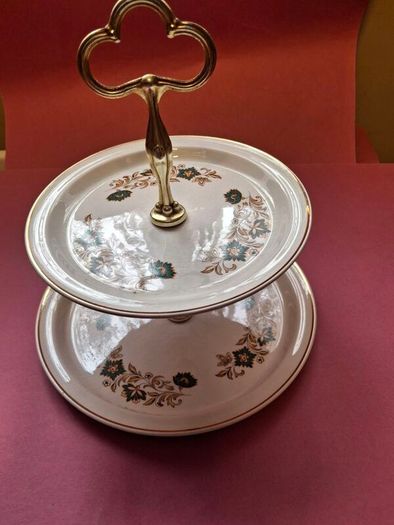 Irish Arklow Pottery Studio Kraft Cake Stand  1970's  Wicklow