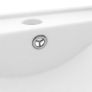 Luxury Basin with Faucet Hole Matt White 60x46 cm Ceramic Image 5