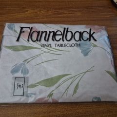 Vintage Flannelback Vinyl Tablecloth
