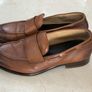 Ermenegildo ZEGNA Men's Brown Maccasino Corso Leather Loafers Calf Grain Soft Image 2
