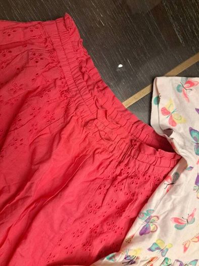 Girls butterfly top skirt outfit 7-8