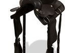 Western Saddle, Headstall&Breast Collar Real Leather 17
