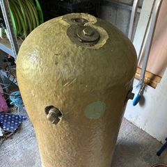 Hot water cylinder and unused radiator