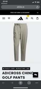 Adidas golf chinos (XS) Brand New
