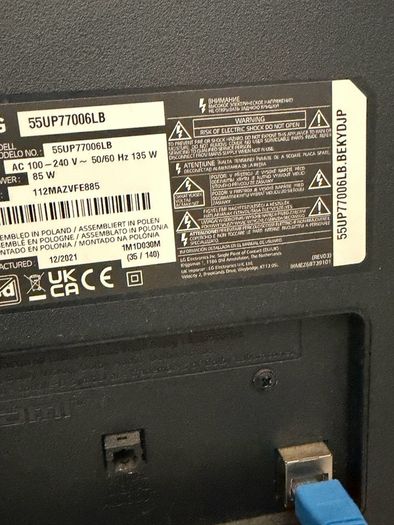 Free LG tv broken