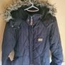 womens DIESEL quilted puffer padded coat jacket Size Medium brown detachable faux fur hood Image 4