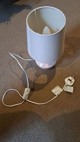 White and Pink Lamp