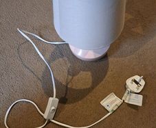 White and Pink Lamp