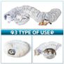 EasyStar, Plush Cat Tunnel for Indoor Cats, 80x25cm, Image 9