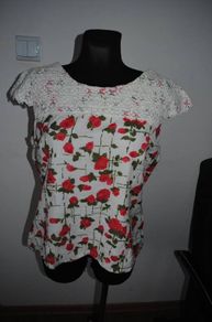 Phase Eight white floral top size UK14 EU42 Postage included