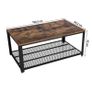 New Coffee Table Storage Shelf Industrial Antique - FREE P&P Image 9