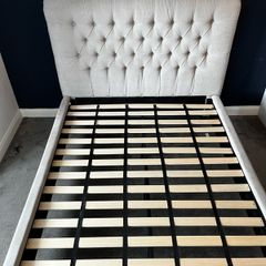 Bed frame - Double - Beige
