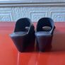 Fab New AllSaints black slide on wedge heel mules size 40. Image 6