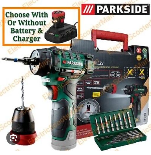 Parkside X12V Cordless Tacker Nailer Stapler And Accessories Set. Parkside X12V Cordless Drill Driver. 2AH 2.5AH 5AH X12V Performance Batteries 2.4A 6A X12V Fast Chargers.