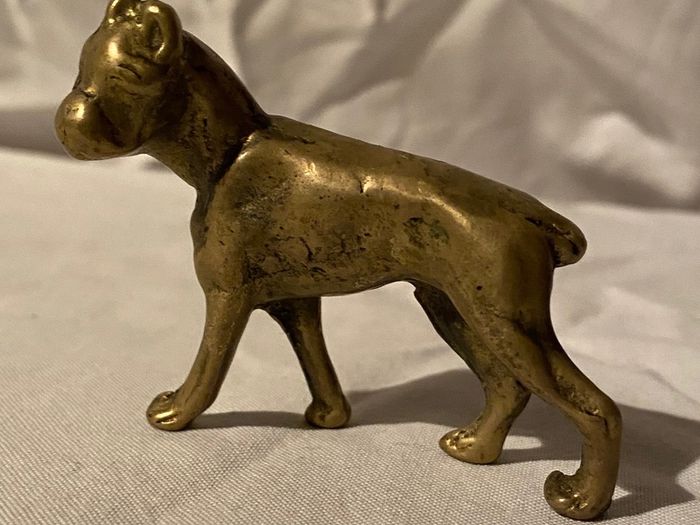 Vintage Brass Dogs.