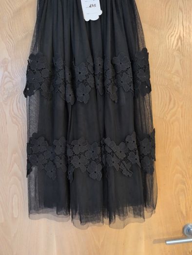 Paris Et Moi Collection Black  Tulle  Skirt. S. S -10.    B.NW.T.