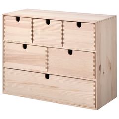 Mini chest of drawers, pine, 42x18x32 cm