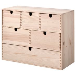 Mini chest of drawers, pine, 42x18x32 cm