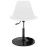 Swivel Dining Chairs 6 pcs White PP Image 2