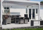Pergolux Modern Pergola White 4x3x2.4m