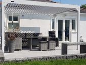 Pergolux Modern Pergola White 4x3x2.4m