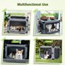 Dog Car Crate, Collapsible Dog Crate with Breathable Mesh, 76x51x51cm Dog Travel Crate Sturdy Frame for Small and Medium Dogs, Suitable for Traveling, Visit Veterinarian and Insides Image 8