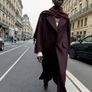 Zara Oversized Long Wool Blend Coat Burgundy  XL - NWOT Image 4