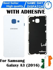 For Samsung Galaxy A3 (2016) Back/Battery Cover Glass Replacement New White - FHT20SMBK