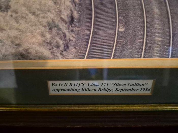 Framed Railway Photograph  GNRI Class 171 Slieve Gullion