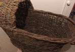 Wicker cot basket