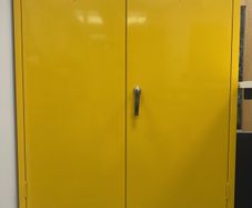 Flammable Liquid Storage Cabinet COSHH Chemical Safety Cabinet on Castors, 910mm