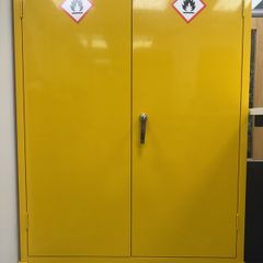Flammable Liquid Storage Cabinet COSHH Chemical Safety Cabinet on Castors, 910mm