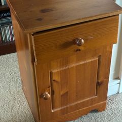 Wooden bedside table