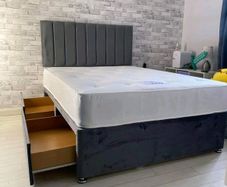 Divan Double & King Size Bed Frame With Mattress