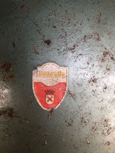 Lambretta horizontal rear frame spare wheel carrier.