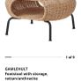 Ikea rattan footstool Image 3