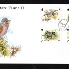 2004 Jersey Endangered Species Rare Fauna II Commemorative Stamps First Day Cover (FDC)