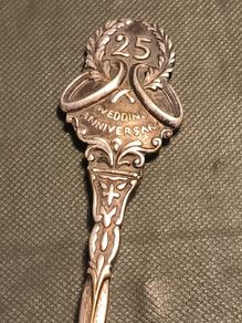 vintage silver plate spun