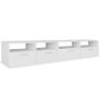 TV Cabinets 2 pcs Chipboard 95x35x36 cm White Image 2
