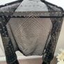 Antique 1920s Egyptian Azute Black Shawl Image 5