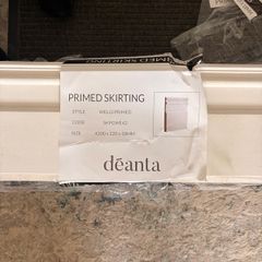8 lengths of Wells Primed MDF Skirting Board comes in 4200mm x 220mm x 18mm per Length