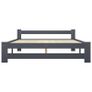 Bed Frame Dark Grey Solid Pine Wood 180x200 cm Image 3