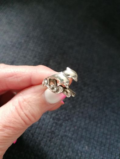 Stg Silver Dolphin Ring