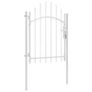 Garden Gate Steel 1x2 m White Image 2
