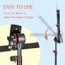 Sheet Music Stand Metal Portable with Carrying Bag, Music Book Clip, Portable Podium Stand, Laptop Stand Black Image 4