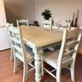 Solid Pine Country-Style Kitchen Table & 6 Chairs Image 2