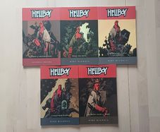 Hellboy Graphic Novels Collection Books 1 to 5 Dark Horse Comics