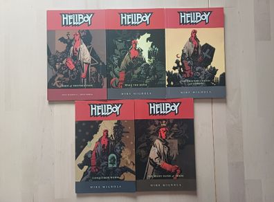 Hellboy Graphic Novels Collection Books 1 to 5 Dark Horse Comics
