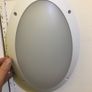 12W LED Oval Bulkheads in white Outdoor Image 2