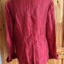 Ladies red rust linen blend crinkle lightweight dress jacket size 16 Includes postage Image 3